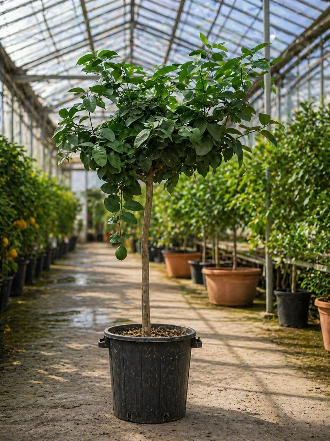 Grapefruit rosu la ghiveci 50-70 cm cu fructe mari si pulpa rosie