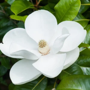Magnolia Grandiflora 70-90 cm ghiveci magnolia vesnic verde flori albe parfumate