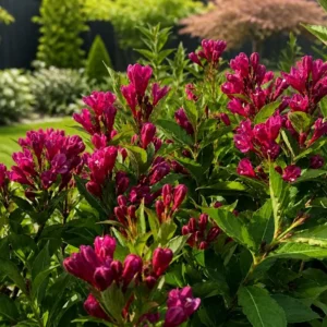 weigela big love 5-10 cm arbust ornamental flori roz ghiveci planta gradina